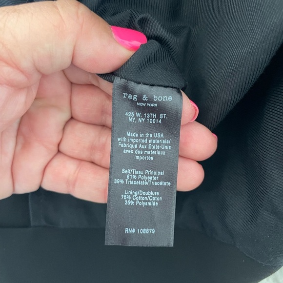 Rag & bone Eliza Popover Black Layered Midi Dress - Picture 10 of 11